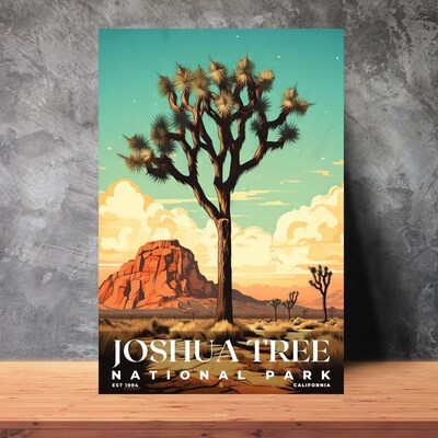 Joshua Tree National Park Poster, Travel Art, Office Poster, Home Decor | S7 - image3